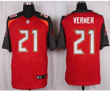 Men's Tampa Bay Buccaneers #21 Alterraun Verner Red Team Color NFL Nike Elite Jersey