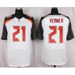 Men's Tampa Bay Buccaneers #21 Alterraun Verner White Road NFL Nike Elite Jersey