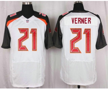 Men's Tampa Bay Buccaneers #21 Alterraun Verner White Road NFL Nike Elite Jersey