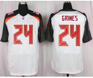 Men's Tampa Bay Buccaneers #24 Brent Grimes White Road NFL Nike Elite Jersey