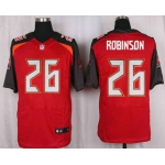 Men's Tampa Bay Buccaneers #26 Josh Robinson Red Team Color NFL Nike Elite Jersey