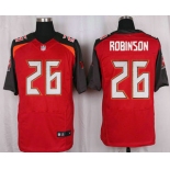 Men's Tampa Bay Buccaneers #26 Josh Robinson Red Team Color NFL Nike Elite Jersey