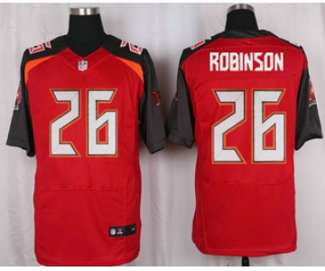 Men's Tampa Bay Buccaneers #26 Josh Robinson Red Team Color NFL Nike Elite Jersey