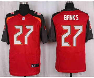 Men's Tampa Bay Buccaneers #27 Johnthan Banks Red Team Color NFL Nike Elite Jersey