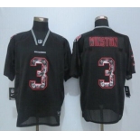 Men's Tampa Bay Buccaneers #3 Jameis Winston Nike Lights Out Black Ornamented Elite Jersey