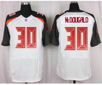 Men's Tampa Bay Buccaneers #30 Bradley McDougald White Road NFL Nike Elite Jersey