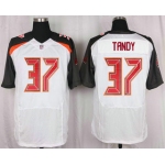 Men's Tampa Bay Buccaneers #37 Keith Tandy White Road NFL Nike Elite Jersey