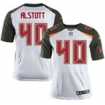 Men's Tampa Bay Buccaneers #40 Mike Alstott White Retired Player NFL Nike Elite Jersey