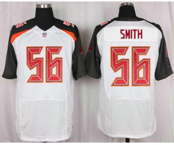 Men's Tampa Bay Buccaneers #56 Jacquies Smith White Road NFL Nike Elite Jersey