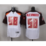 Men's Tampa Bay Buccaneers #58 Kwon Alexander White Road NFL Nike Elite Jersey