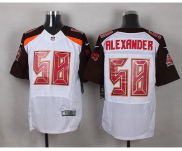 Men's Tampa Bay Buccaneers #58 Kwon Alexander White Road NFL Nike Elite Jersey