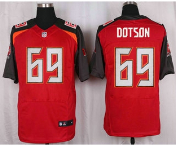 Men's Tampa Bay Buccaneers #69 Demar Dotson Red Team Color NFL Nike Elite Jersey