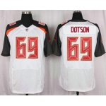 Men's Tampa Bay Buccaneers #69 Demar Dotson White Road NFL Nike Elite Jersey