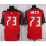 Men's Tampa Bay Buccaneers #73 J.R. Sweezy Red Team Color NFL Nike Elite Jersey