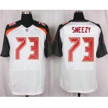 Men's Tampa Bay Buccaneers #73 J.R. Sweezy White Road NFL Nike Elite Jersey