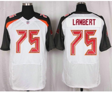 Men's Tampa Bay Buccaneers #75 DaVonte Lambert White Road NFL Nike Elite Jersey