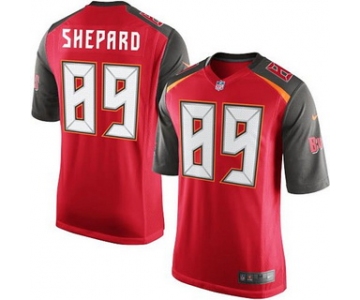 Men's Tampa Bay Buccaneers #89 Russell Shepard Red Team Color NFL Nike Elite Jersey