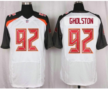 Men's Tampa Bay Buccaneers #92 William Gholston White Road NFL Nike Elite Jersey