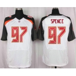 Men's Tampa Bay Buccaneers #97 Akeem Spence White Road NFL Nike Elite Jersey