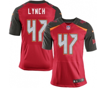 Nike Buccaneers #47 John Lynch Red Team Color Men's Stitched NFL New Elite Jersey