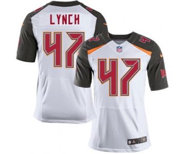 Nike Buccaneers #47 John Lynch White Men's Stitched NFL New Elite Jersey