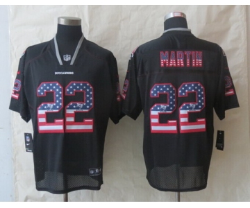 Nike Tampa Bay Buccaneers #22 Doug Martin 2014 USA Flag Fashion Black Elite Jersey