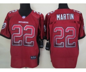 Nike Tampa Bay Buccaneers #22 Doug Martin Drift Fashion Red Elite Jersey