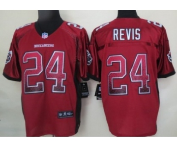 Nike Tampa Bay Buccaneers #24 Darrelle Revis Drift Fashion Red Elite Jersey