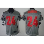 Nike Tampa Bay Buccaneers #24 Mark Barron Gray Shadow Elite Jersey