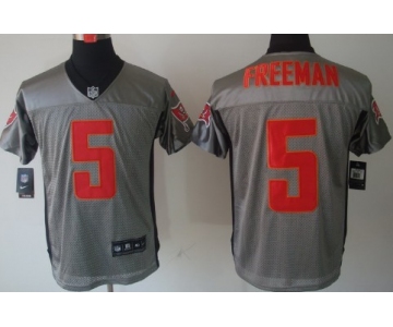 Nike Tampa Bay Buccaneers #5 Josh Freeman Gray Shadow Elite Jersey