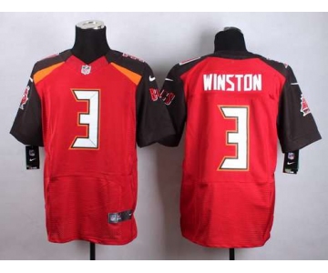 Tampa Bay Buccaneers #3 Jameis Winston 2015 NFL Draft 1st Overall Pick Nike Red Elite Jersey