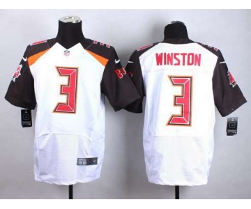 Tampa Bay Buccaneers #3 Jameis Winston 2015 NFL Draft 1st Overall Pick Nike White Elite Jersey