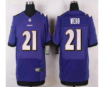 Baltimore Ravens #21 Lardarius Webb Purple Team Color NFL Nike Elite Jersey