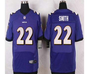 Baltimore Ravens #22 Jimmy Smith Purple Team Color NFL Nike Elite Jersey