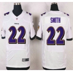 Baltimore Ravens #22 Jimmy Smith White Road NFL Nike Elite Jersey