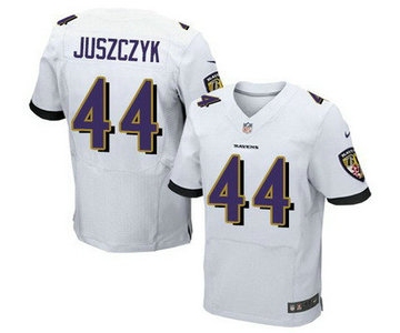 Baltimore Ravens #44 Kyle Juszczyk White Road NFL Nike Elite Jersey