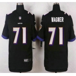 Baltimore Ravens #71 Rick Wagner Black Alternate NFL Nike Elite Jersey