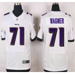 Baltimore Ravens #71 Rick Wagner White Road NFL Nike Elite Jersey