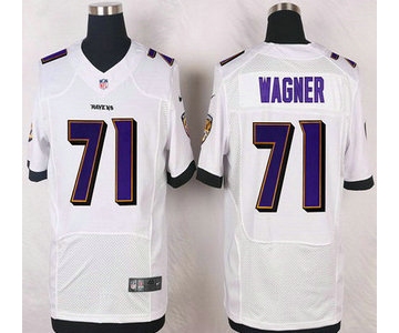 Baltimore Ravens #71 Rick Wagner White Road NFL Nike Elite Jersey