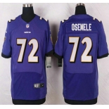 Baltimore Ravens #72 Kelechi Osemele Purple Team Color NFL Nike Elite Jersey