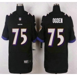 Baltimore Ravens #75 Jonathan Ogden Black Retired Player NFL Nike Elite Jersey