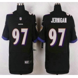 Baltimore Ravens #97 Timmy Jernigan Black Alternate NFL Nike Elite Jersey
