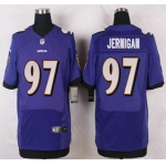 Baltimore Ravens #97 Timmy Jernigan Purple Team Color NFL Nike Elite Jersey