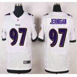 Baltimore Ravens #97 Timmy Jernigan White Road NFL Nike Elite Jersey