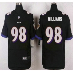 Baltimore Ravens #98 Brandon Williams Black Alternate NFL Nike Elite Jersey