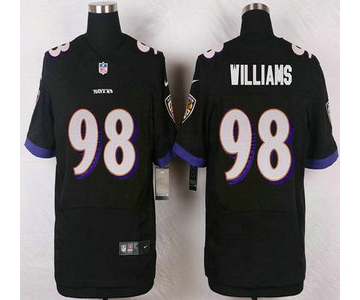 Baltimore Ravens #98 Brandon Williams Black Alternate NFL Nike Elite Jersey