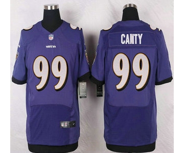 Baltimore Ravens #99 Chris Canty Purple Team Color NFL Nike Elite Jersey