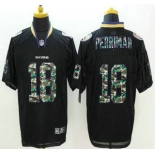 Men's Baltimore Ravens #18 Breshad Perriman Black With Camo Fashion NFL Nike Elite Jersey