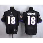 Men's Baltimore Ravens #18 Breshad Perriman Nike Black Elite Jersey