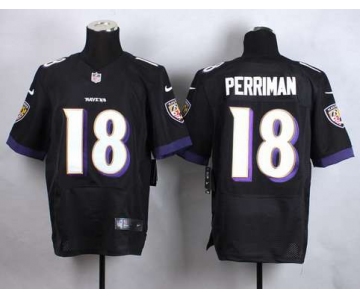 Men's Baltimore Ravens #18 Breshad Perriman Nike Black Elite Jersey